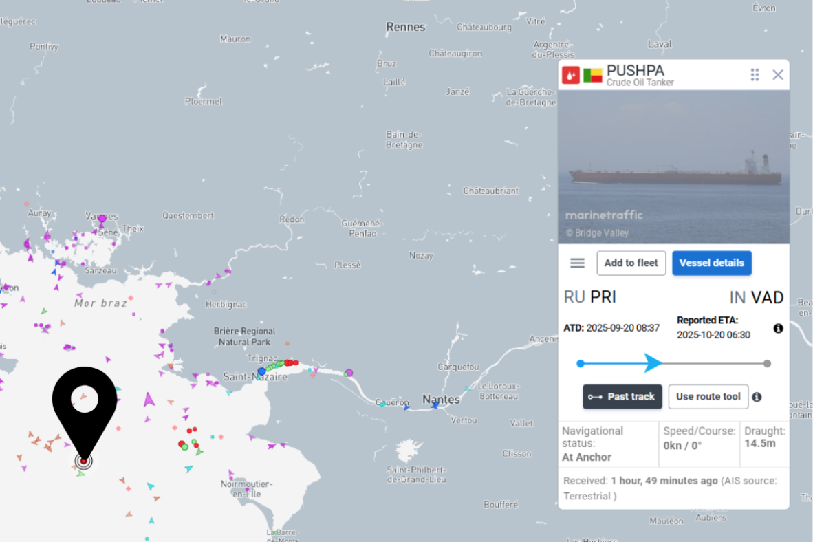 France boards suspected Russian drone tanker